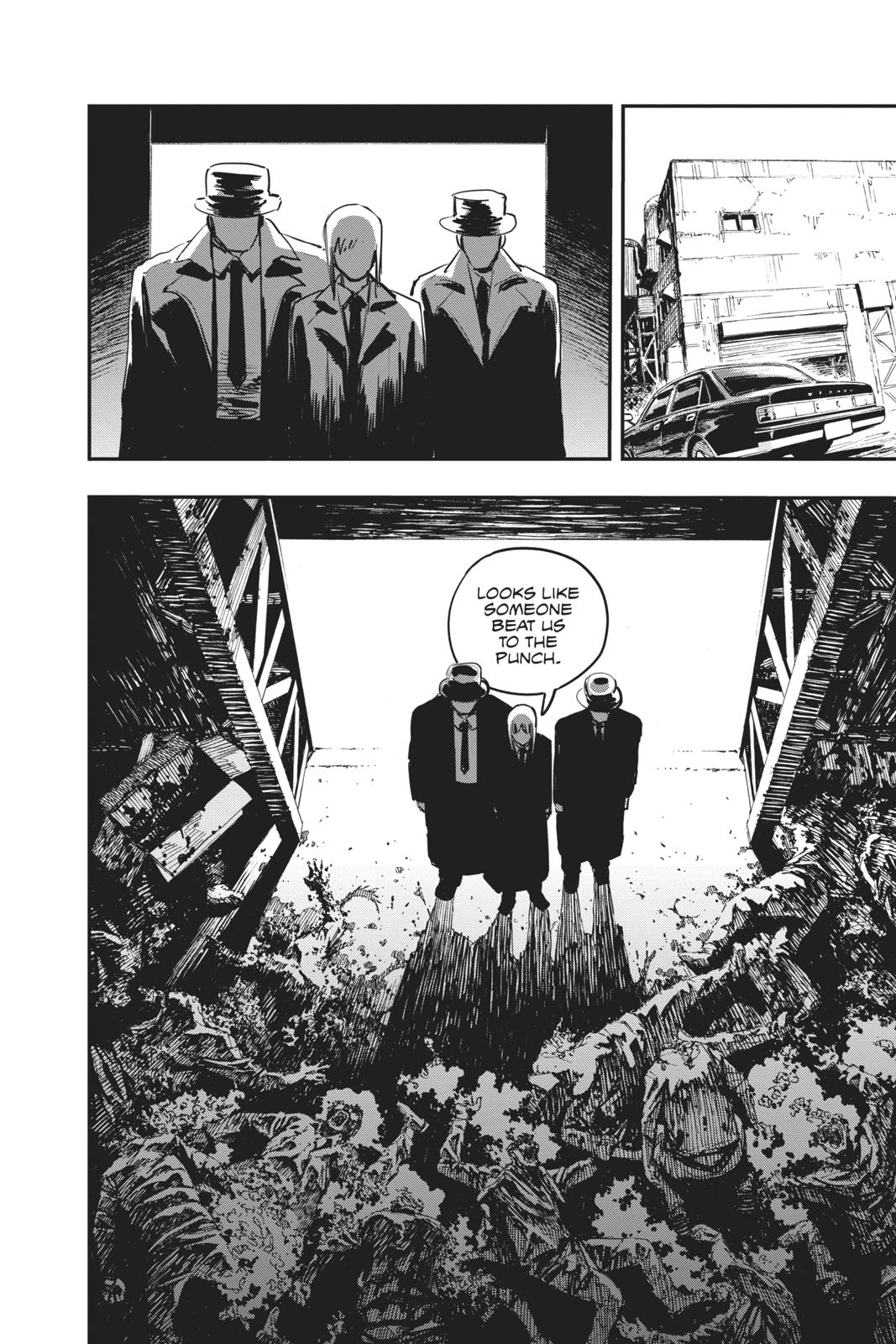 Chainsaw Man Manga Chapter 1 page 52 - Dog & Chainsaw scene