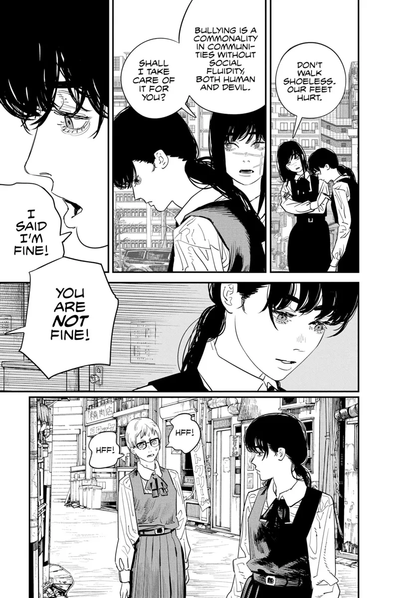 Chainsaw Man Manga Chapter 100 page 12 - How to Walk Shoeless scene