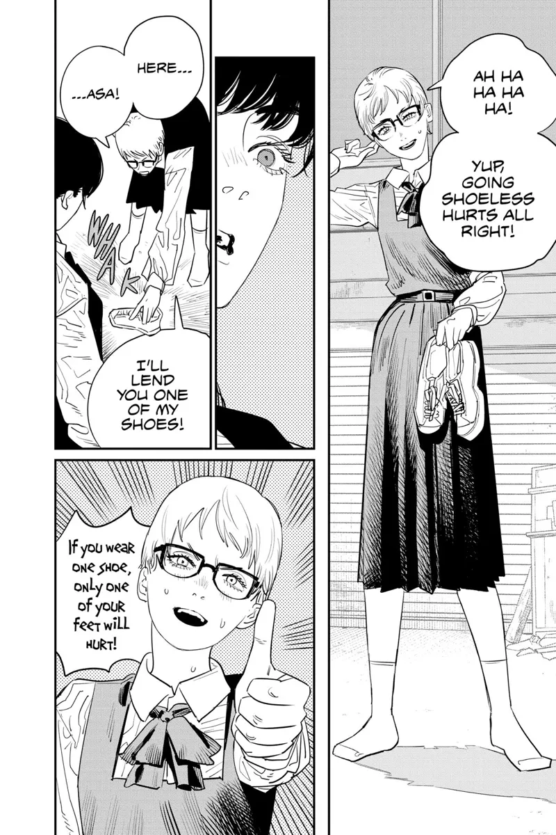 Chainsaw Man Manga Chapter 100 page 13 - How to Walk Shoeless scene