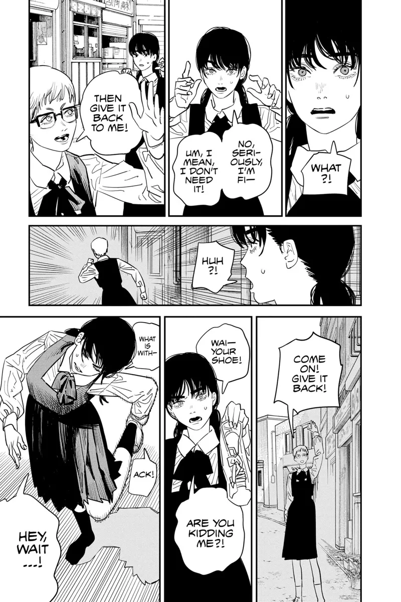 Chainsaw Man Manga Chapter 100 page 14 - How to Walk Shoeless scene