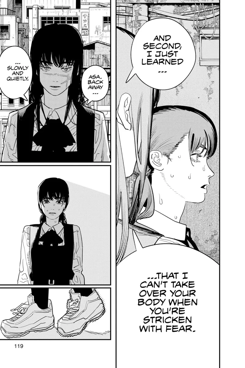 Chainsaw Man Manga Chapter 101 page 17 - Afterschool Devil Hunters scene