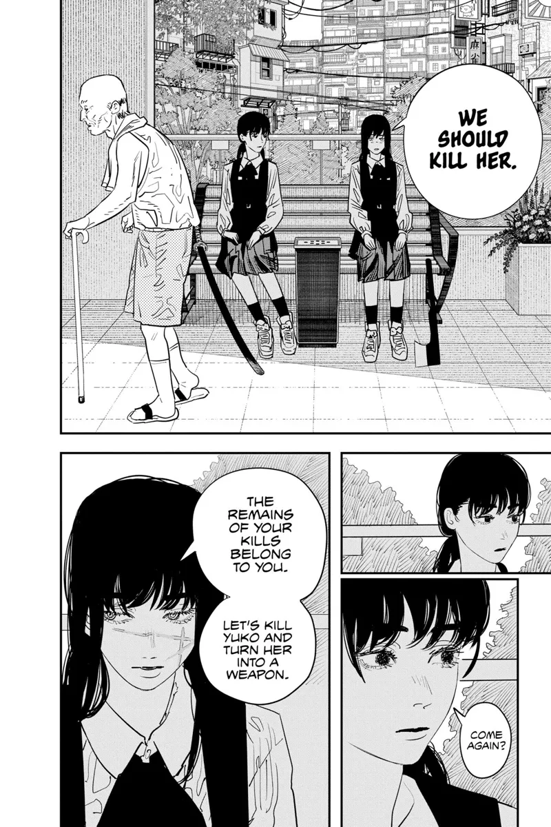 Chainsaw Man Manga Chapter 101 page 5 - Afterschool Devil Hunters scene