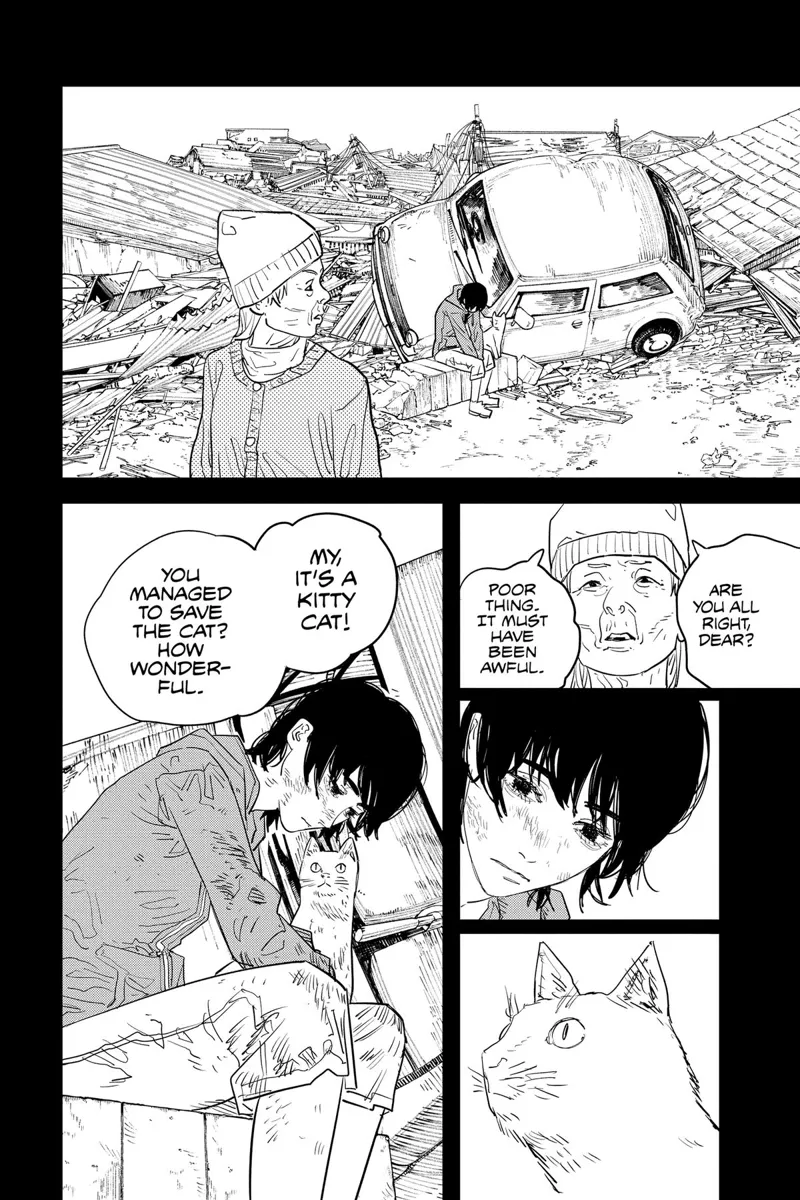 Chainsaw Man Manga Chapter 102 page 18 - Save the Cat scene