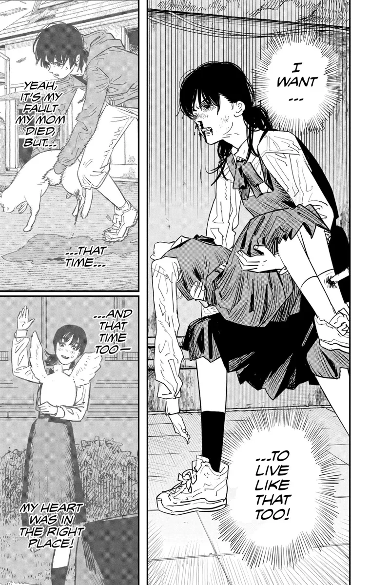 Chainsaw Man Manga Chapter 102 page 23 - Save the Cat scene