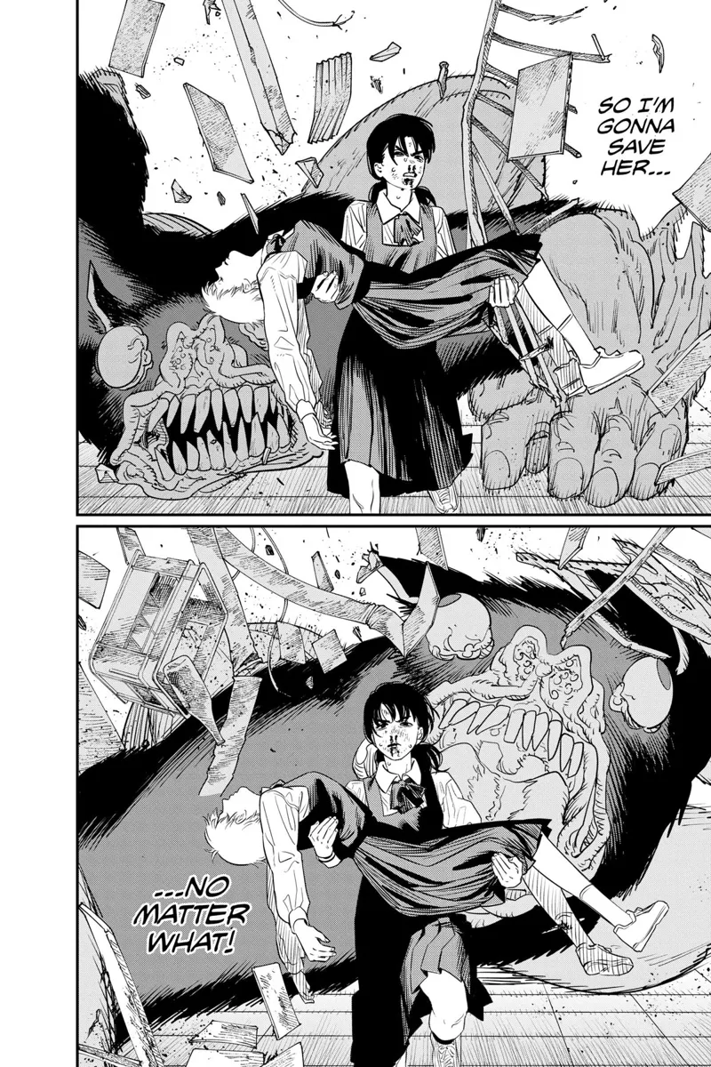 Chainsaw Man Manga Chapter 102 page 24 - Save the Cat scene