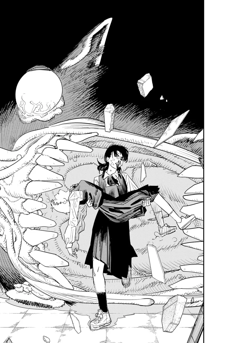 Chainsaw Man Manga Chapter 102 page 25 - Save the Cat scene