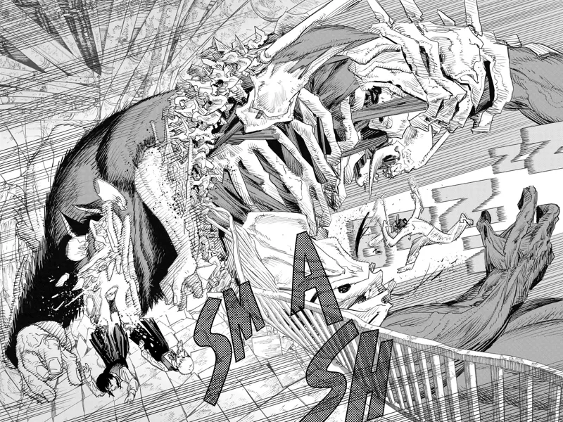 Chainsaw Man Manga Chapter 102 page 27 - Save the Cat scene