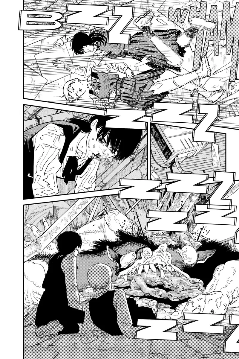 Chainsaw Man Manga Chapter 102 page 28 - Save the Cat scene