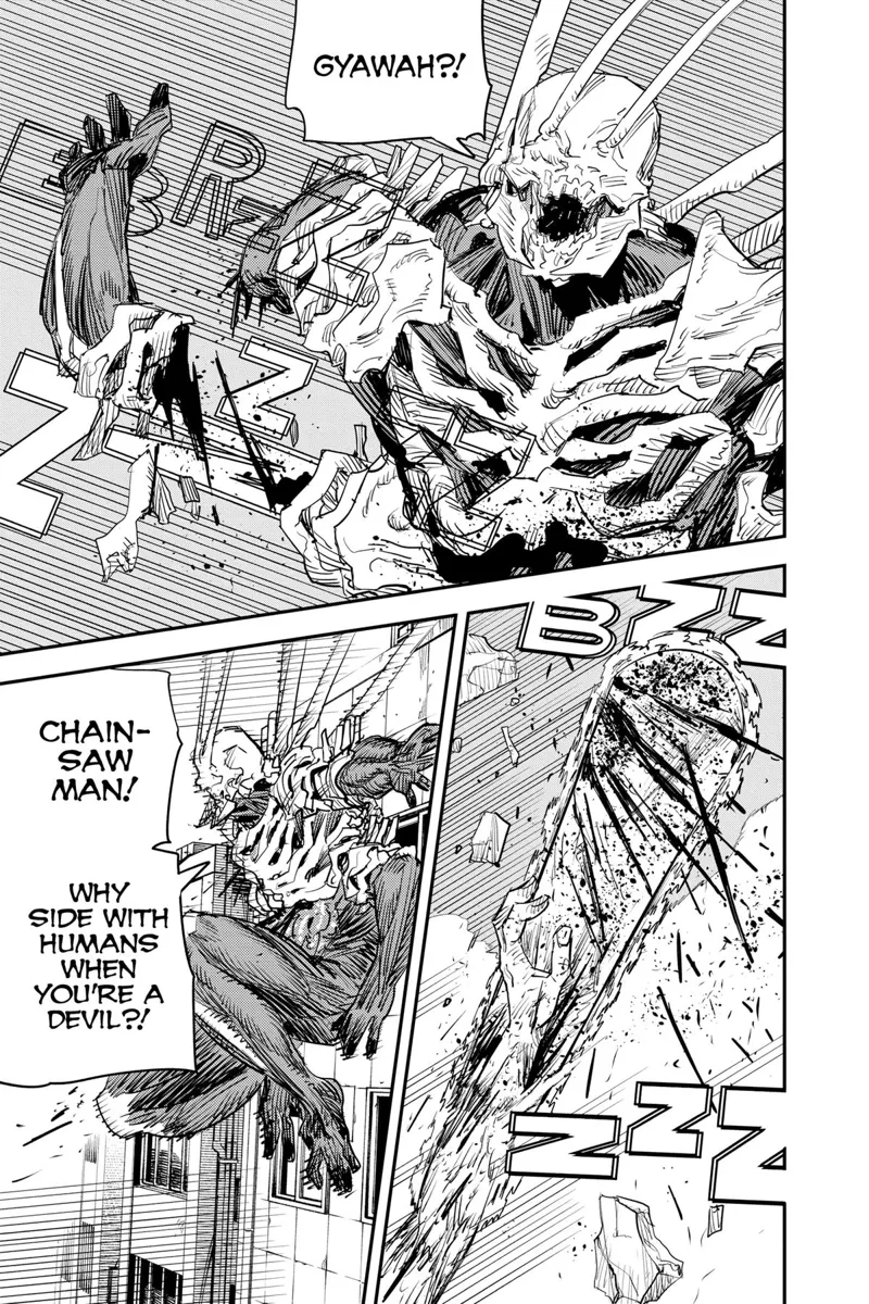 Chainsaw Man Manga Chapter 102 page 33 - Save the Cat scene