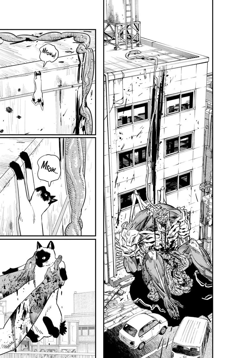 Chainsaw Man Manga Chapter 102 page 40 - Save the Cat scene