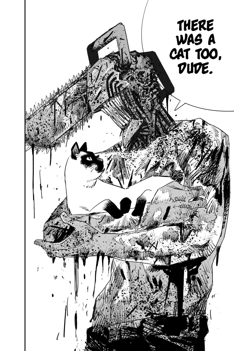 Chainsaw Man Manga Chapter 102 page 41 - Save the Cat scene