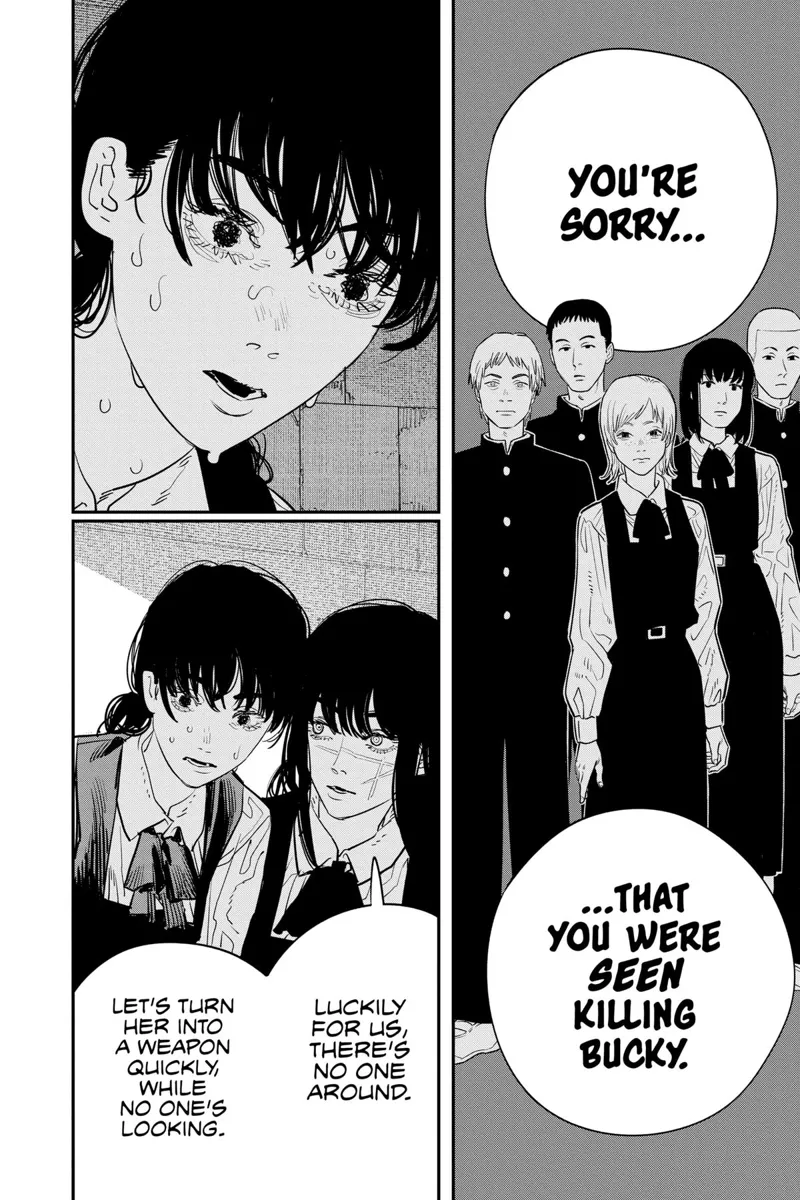 Chainsaw Man Manga Chapter 102 page 6 - Save the Cat scene