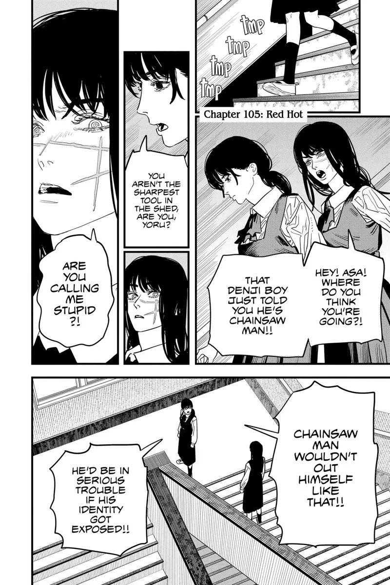 Chainsaw Man Manga Chapter 105 page 1 - Red Hot scene