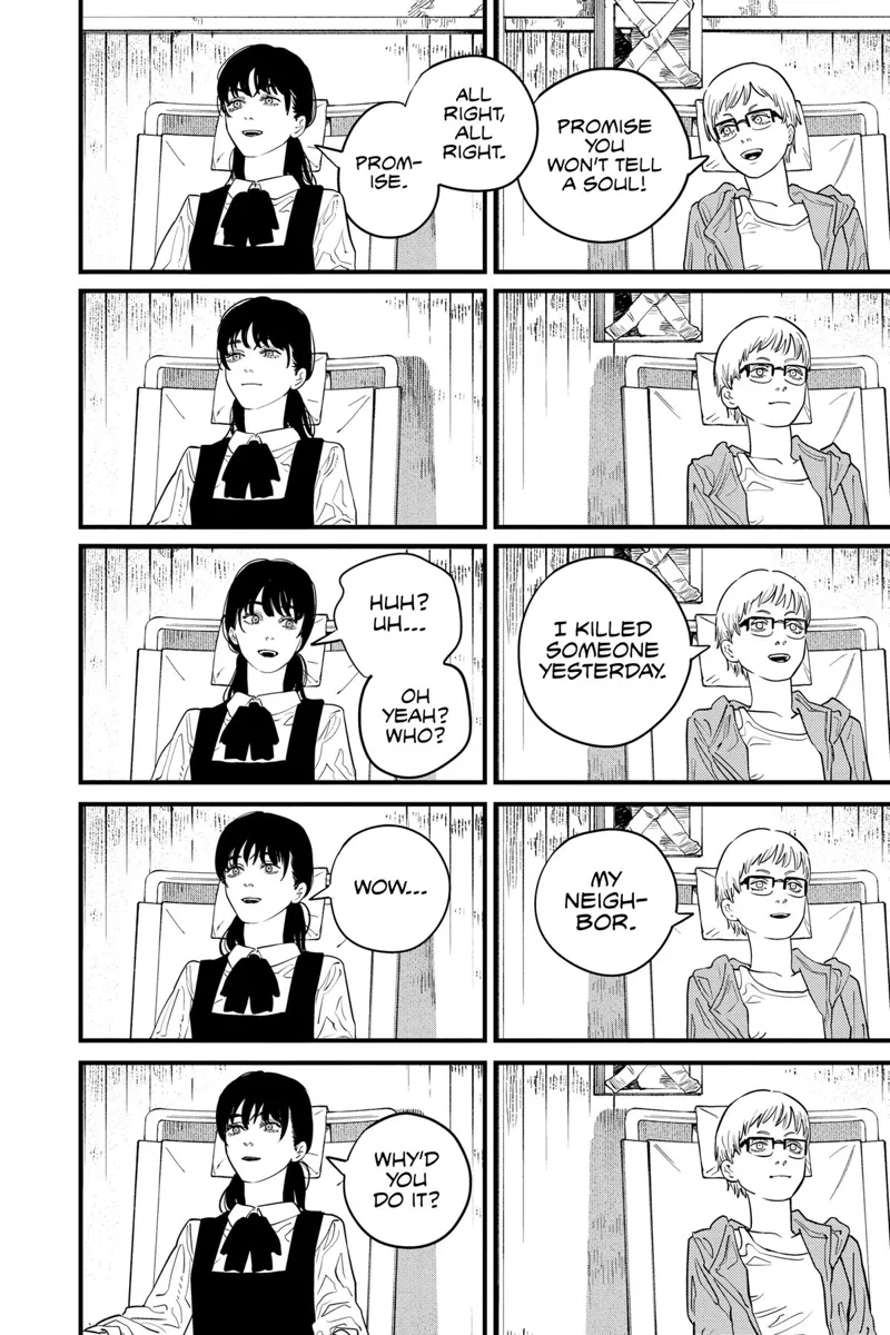 Chainsaw Man Manga Chapter 105 page 11 - Red Hot scene