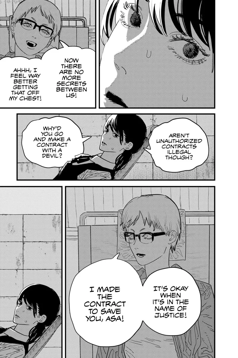 Chainsaw Man Manga Chapter 105 page 19 - Red Hot scene