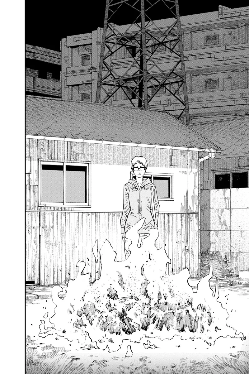Chainsaw Man Manga Chapter 106 page 8 - Bonfire scene