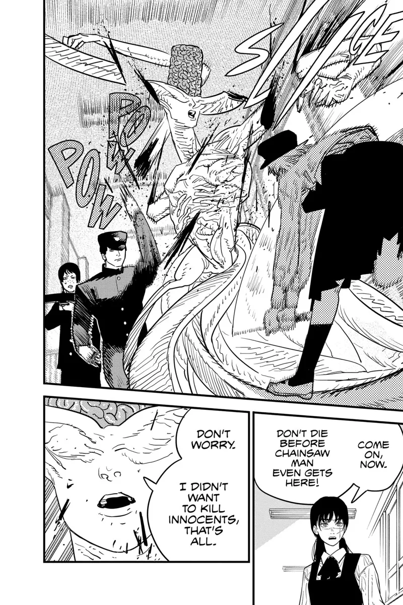 Chainsaw Man Manga Chapter 107 page 14 - School Attacker scene