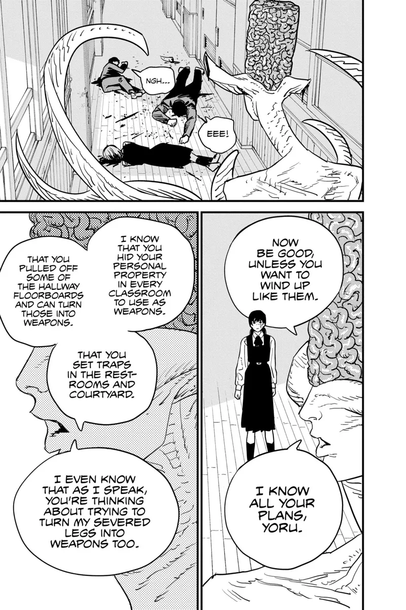 Chainsaw Man Manga Chapter 107 page 17 - School Attacker scene