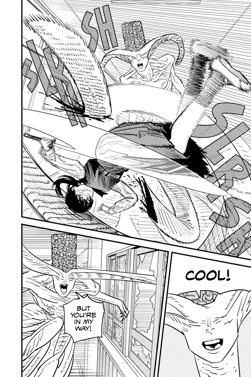 Chainsaw Man Manga Chapter 107 page 2 - School Attacker scene
