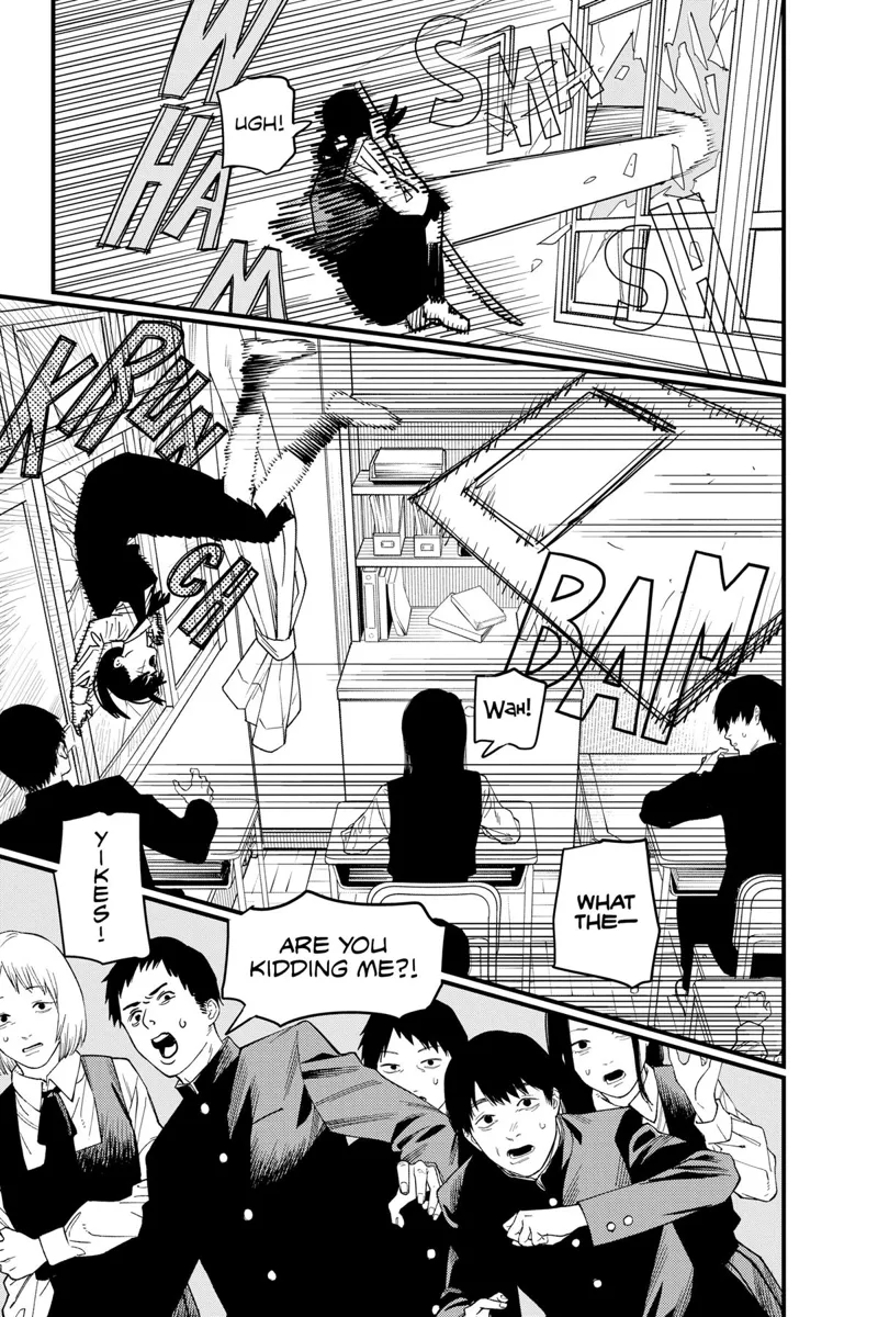 Chainsaw Man Manga Chapter 107 page 3 - School Attacker scene