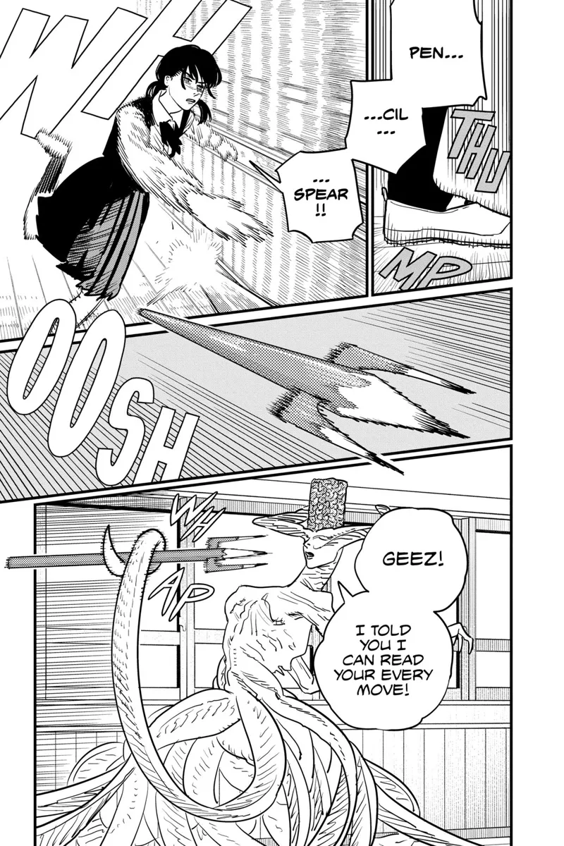 Chainsaw Man Manga Chapter 107 page 7 - School Attacker scene