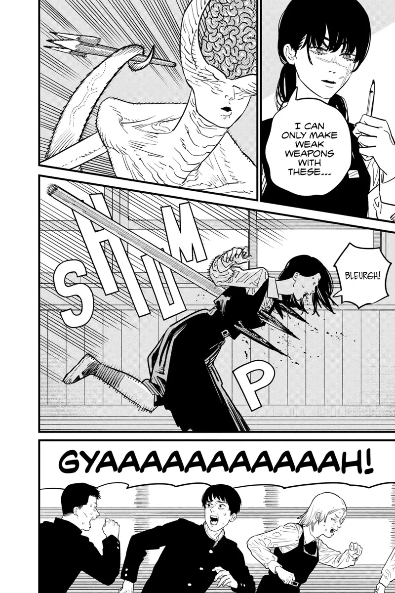 Chainsaw Man Manga Chapter 107 page 8 - School Attacker scene