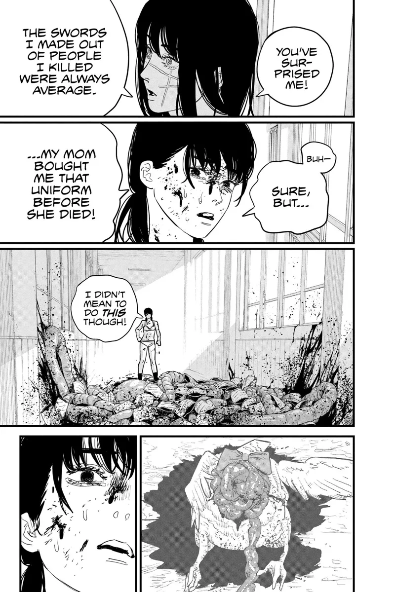 Chainsaw Man Manga Chapter 108 page 11 - Something Important to Asa scene