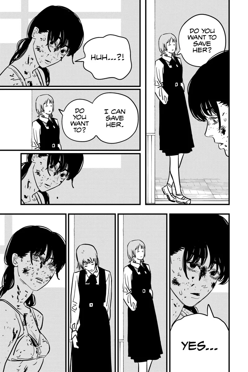 Chainsaw Man Manga Chapter 108 page 13 - Something Important to Asa scene