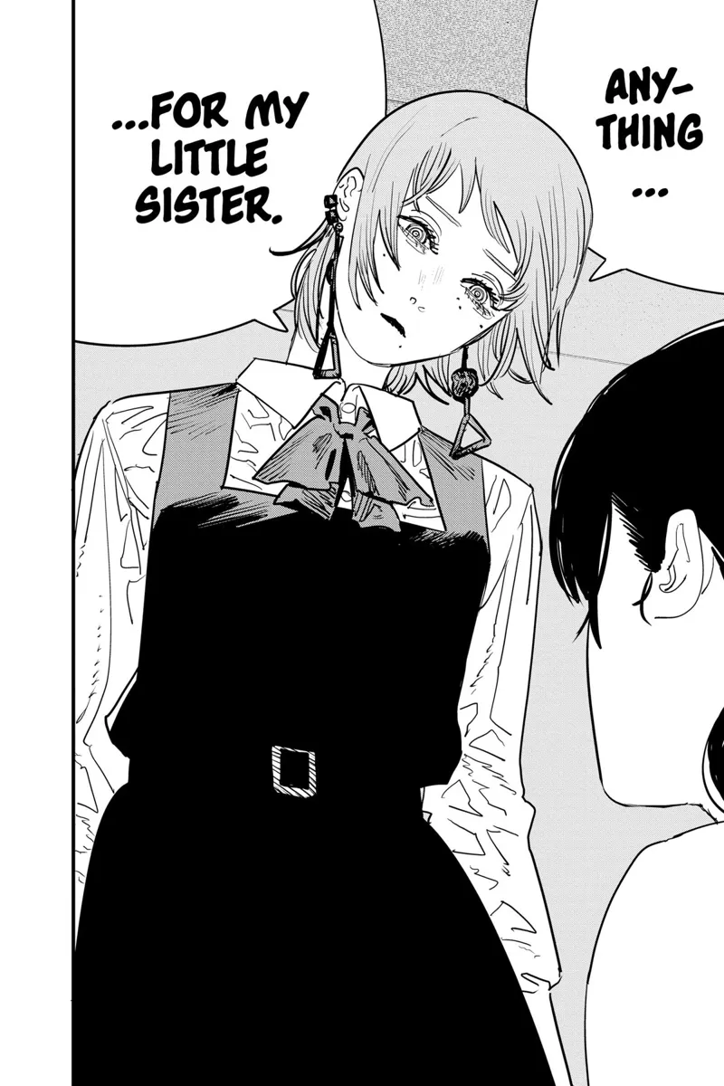 Chainsaw Man Manga Chapter 108 page 14 - Something Important to Asa scene