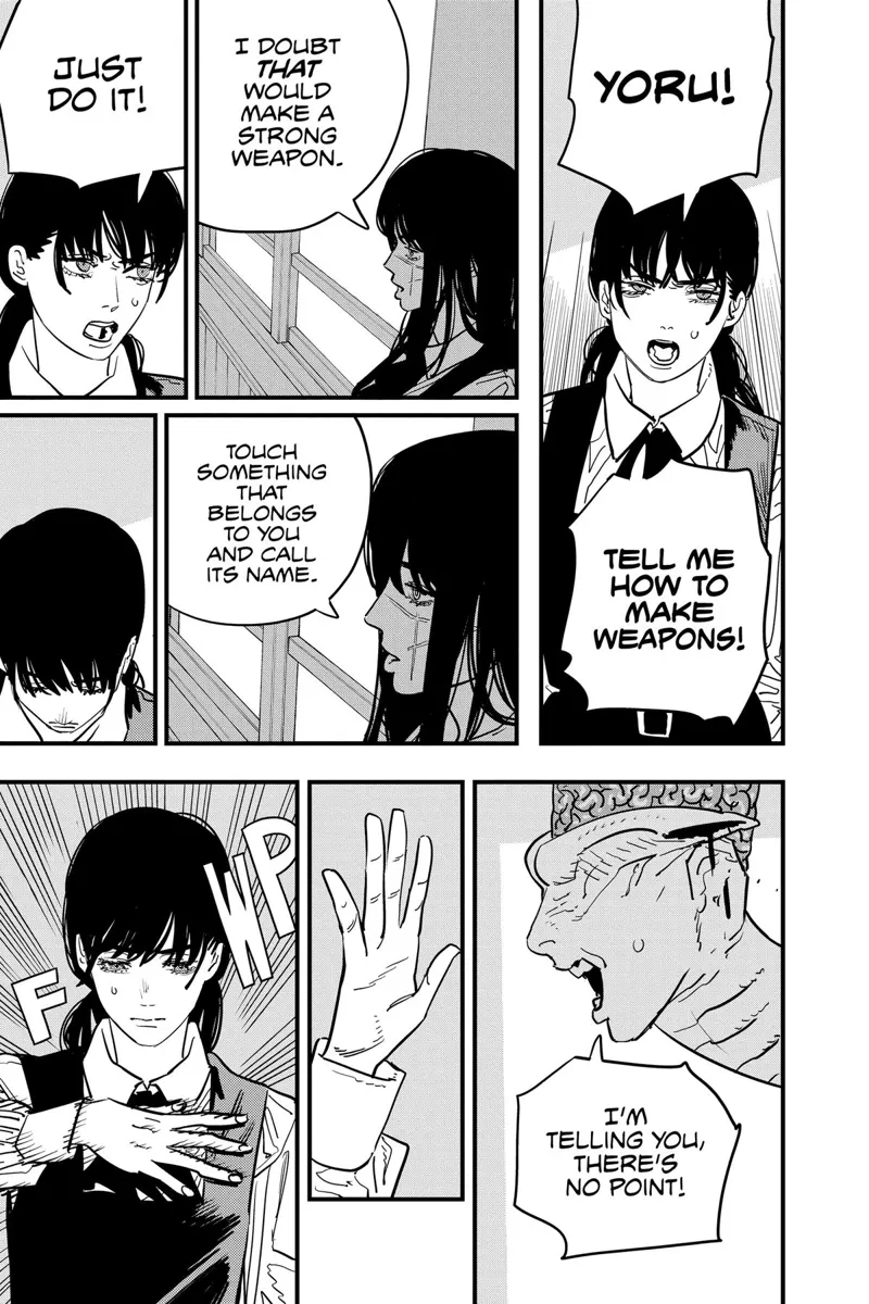 Chainsaw Man Manga Chapter 108 page 2 - Something Important to Asa scene