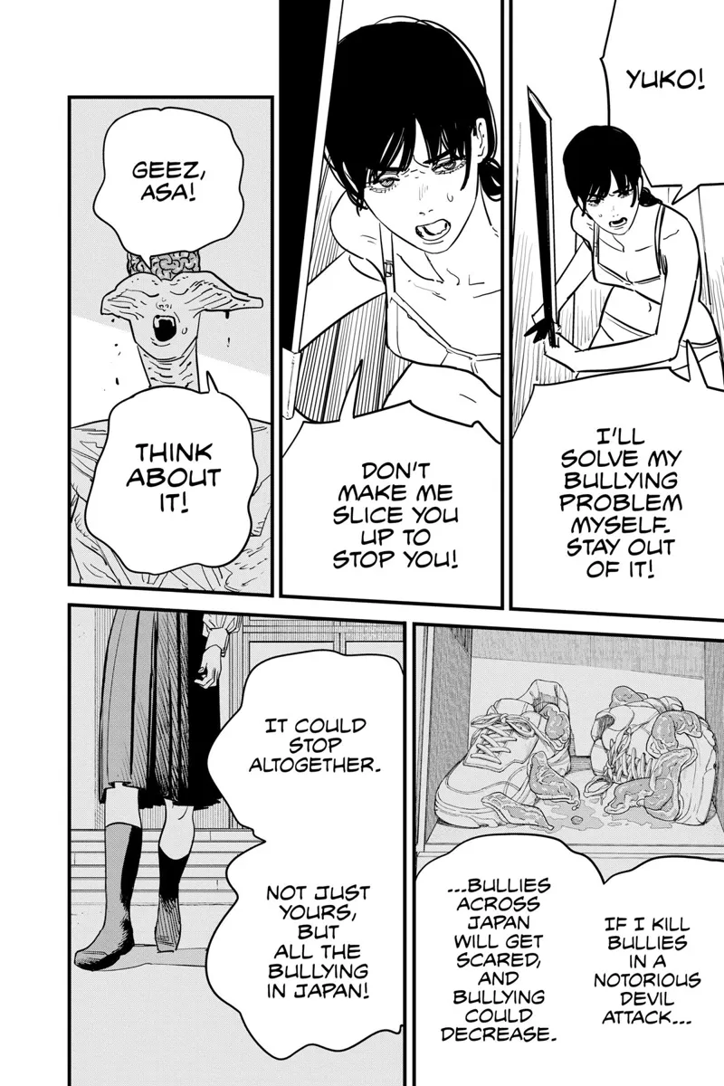 Chainsaw Man Manga Chapter 108 page 5 - Something Important to Asa scene