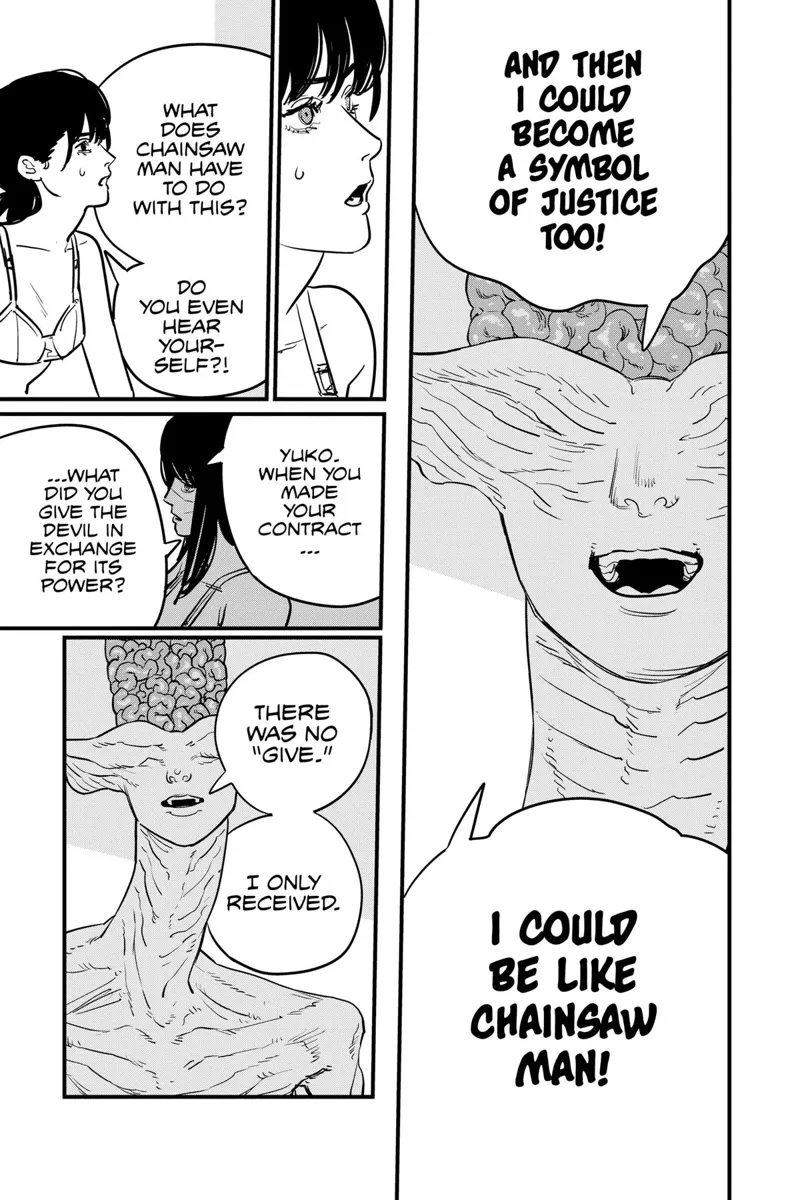 Chainsaw Man Manga Chapter 108 page 6 - Something Important to Asa scene