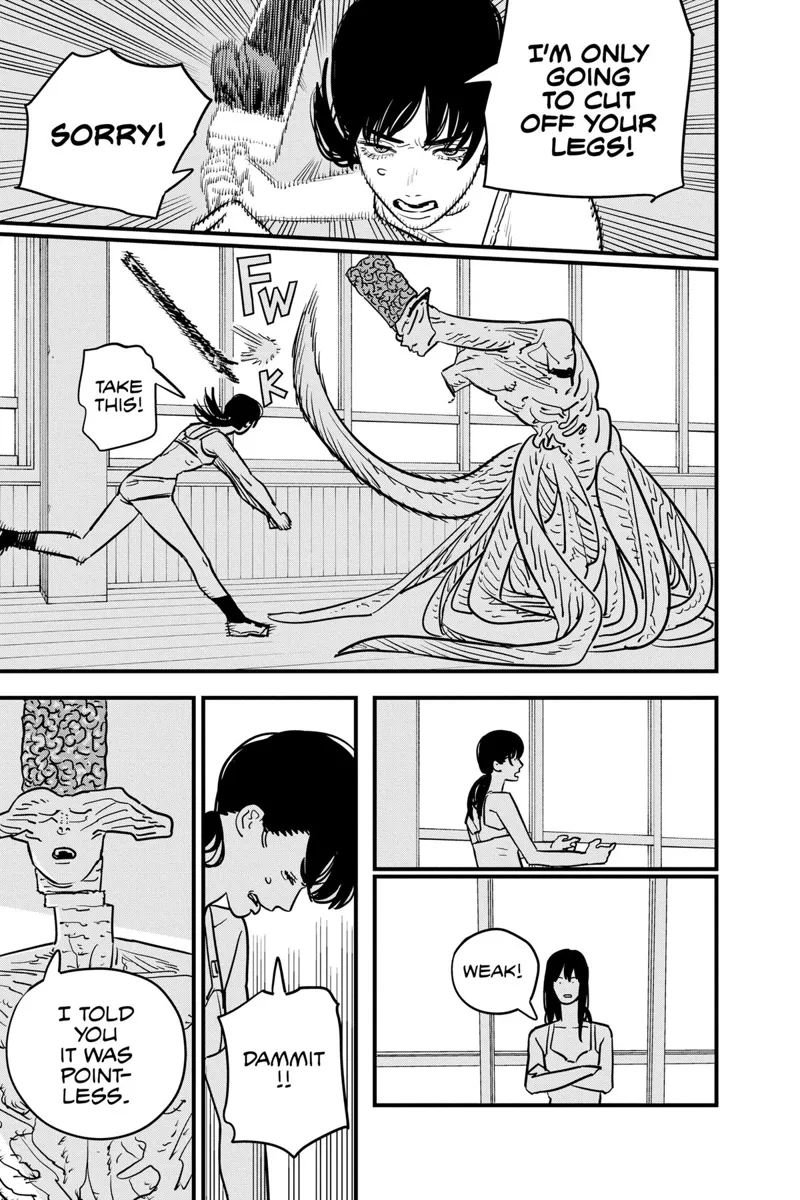 Chainsaw Man Manga Chapter 108 page 8 - Something Important to Asa scene