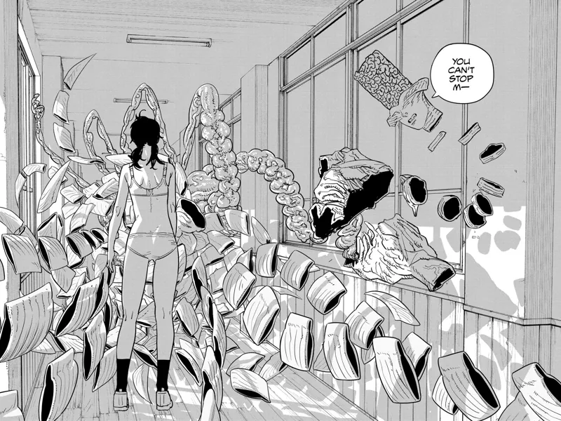 Chainsaw Man Manga Chapter 108 page 9 - Something Important to Asa scene