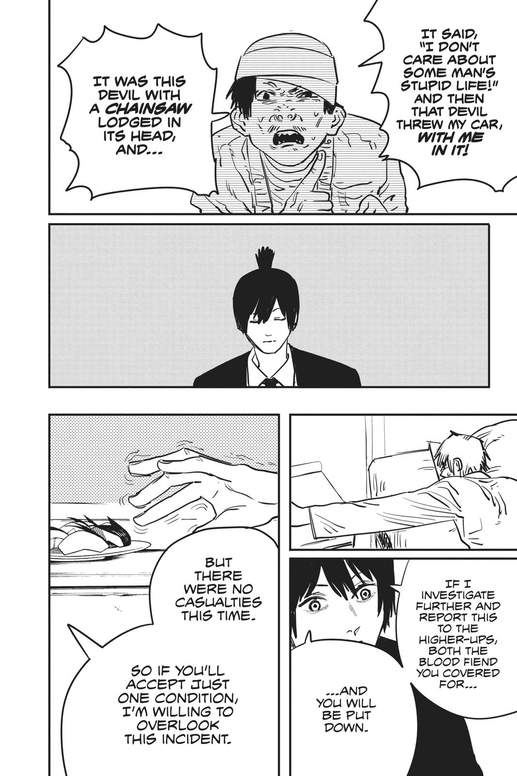 Chainsaw Man Manga Chapter 11 page 6 - Compromise scene