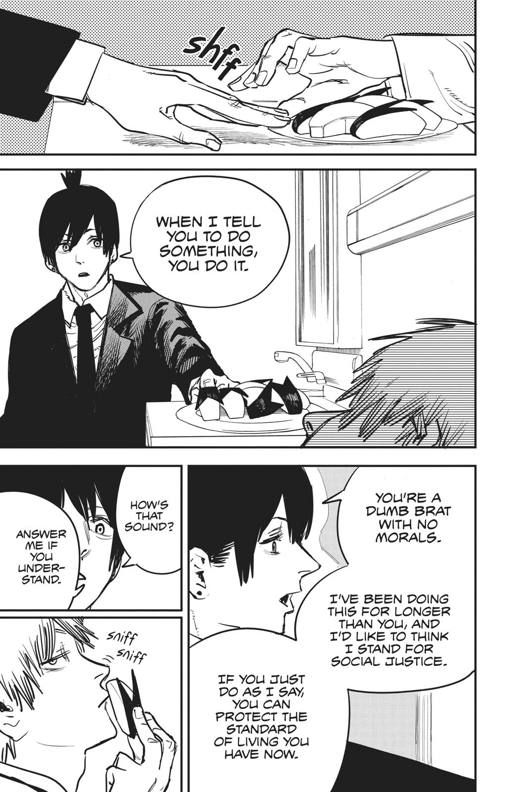 Chainsaw Man Manga Chapter 11 page 7 - Compromise scene
