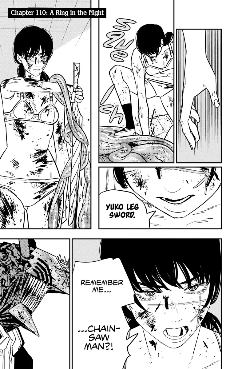 Chainsaw Man Manga Chapter 110 page 1 - A Ring in the Night scene