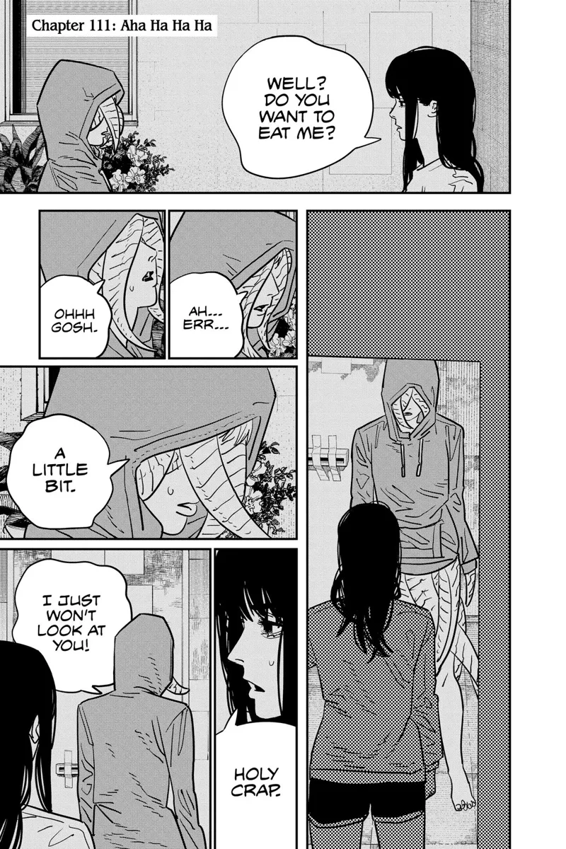 Chainsaw Man Manga Chapter 111 page 1 - Aha Ha Ha Ha scene