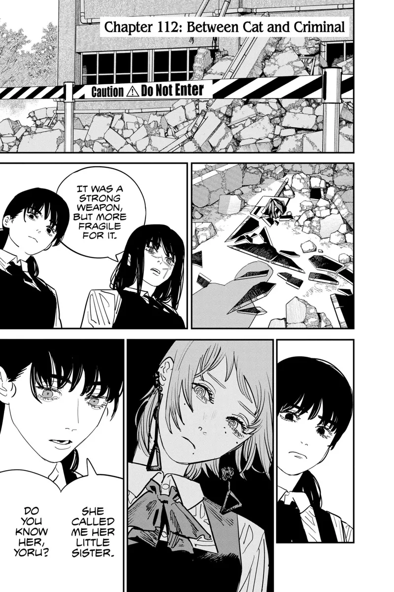Chainsaw Man Manga Chapter 112 page 1 - Between Cat and Criminal scene