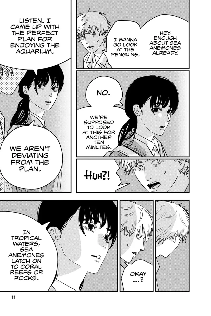 Chainsaw Man Manga Chapter 113 page 12 - I Wanna See Penguins! scene