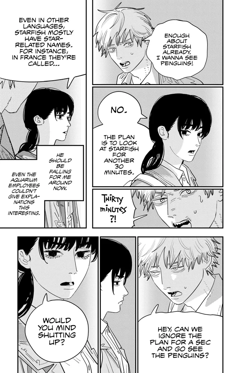 Chainsaw Man Manga Chapter 113 page 14 - I Wanna See Penguins! scene