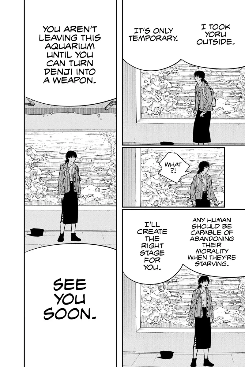 Chainsaw Man Manga Chapter 113 page 23 - I Wanna See Penguins! scene