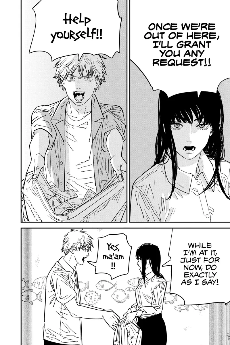 Chainsaw Man Manga Chapter 116 page 17 - Taste of Starfish scene