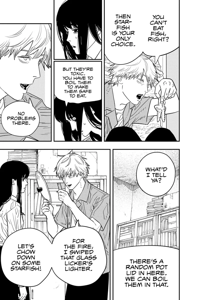 Chainsaw Man Manga Chapter 116 page 2 - Taste of Starfish scene