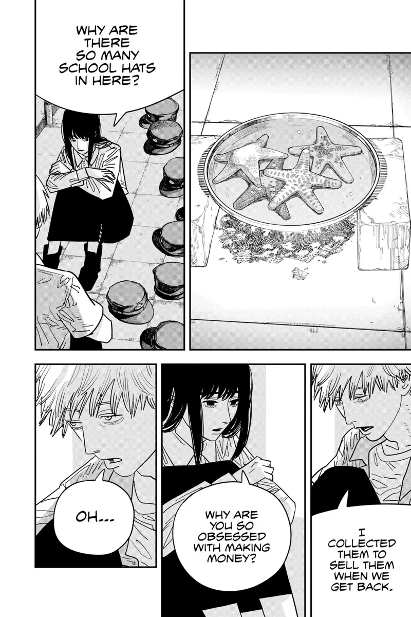 Chainsaw Man Manga Chapter 116 page 3 - Taste of Starfish scene