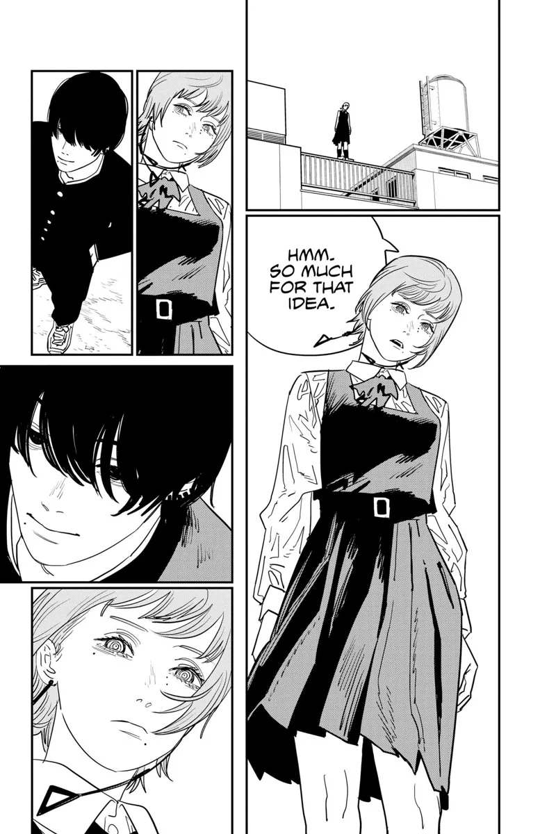 Chainsaw Man Manga Chapter 117 page 10 - Penguin and Weapon scene