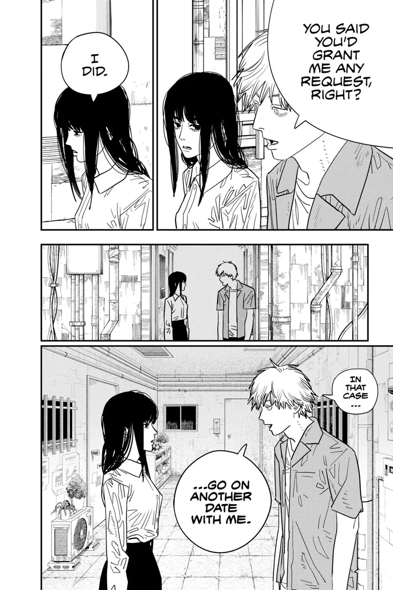 Chainsaw Man Manga Chapter 117 page 13 - Penguin and Weapon scene