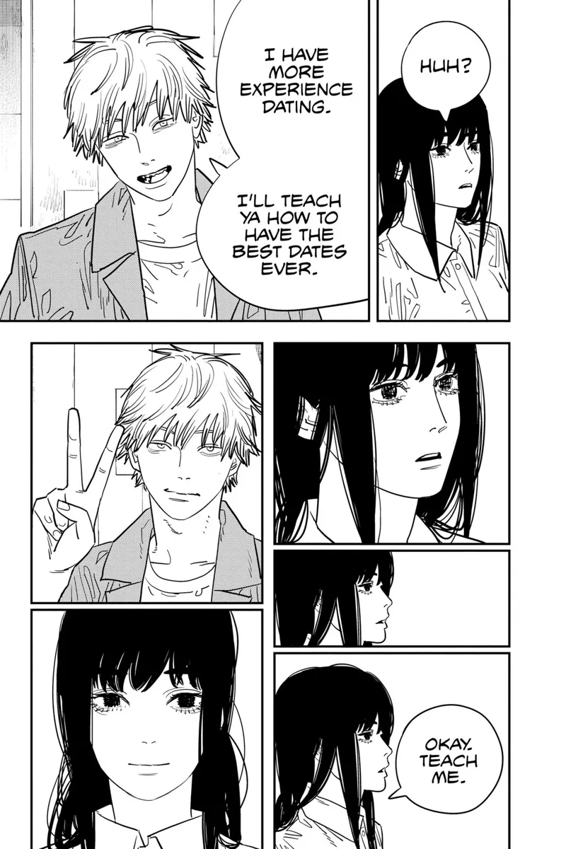 Chainsaw Man Manga Chapter 117 page 14 - Penguin and Weapon scene