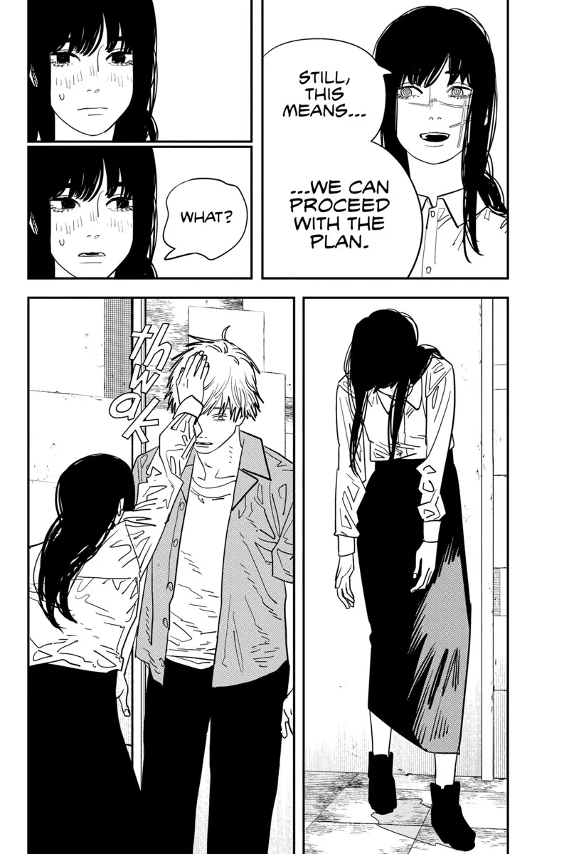 Chainsaw Man Manga Chapter 117 page 16 - Penguin and Weapon scene