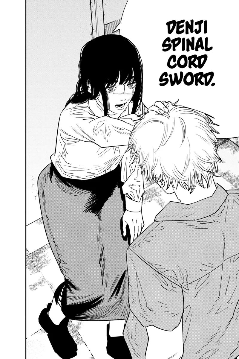 Chainsaw Man Manga Chapter 117 page 17 - Penguin and Weapon scene